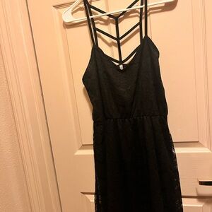 Vanity Elegant Black Lace Dress